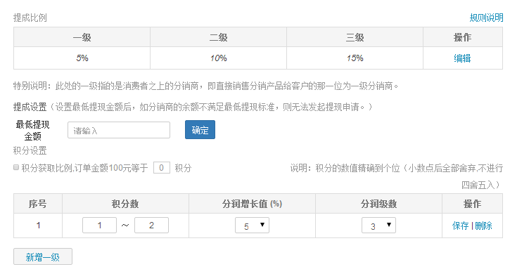 分销规则灵活设置，更智能和规范管理分销